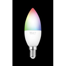 Trust Smart WiFi LED RGB&white ambience Candle E14 - barevná