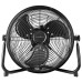 NEDIS stojanový ventilátor/ průměr 30 cm/ výkon 43 W/ plynulá rychlost/ naklápěcí/ dobíjecí/ USB-A/ kovový/ černý