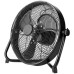 NEDIS stojanový ventilátor/ průměr 30 cm/ výkon 43 W/ plynulá rychlost/ naklápěcí/ dobíjecí/ USB-A/ kovový/ černý