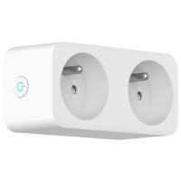 IMMAX NEO LITE SMART chytrá vnitřní 2 zásuvka (FR)/ 16A/ Wi-Fi/ Google Assistant/ Amazon Alexa/ LIDL/ TUYA