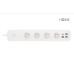 iGET HOME Power 4 USB  - WiFi chytrá prodlužka 4x 230V + 4x USB, samostatná, měření spotřeby, 3680W