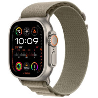 Apple Watch Ultra 2 49mm titanová s olivovým alpským tahem S