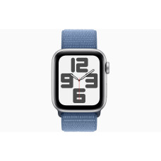 Apple Watch SE/40mm/Silver/Sport Band/Winter Blue