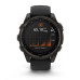 Garmin - fenix 8 Solar Sapphire - 47 mm - Carbon Gray DLC Titanium with Black | Pebble Gray Silicone Band, EU