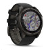 Garmin - fenix 8 Solar Sapphire - 47 mm - Carbon Gray DLC Titanium with Black | Pebble Gray Silicone Band, EU