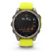 Garmin - fenix 8 Solar Sapphire - 47 mm - Titanium with Amp Yellow | Graphite Silicone Band, EU