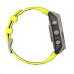 Garmin - fenix 8 Solar Sapphire - 47 mm - Titanium with Amp Yellow | Graphite Silicone Band, EU