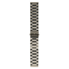 Garett řemínek 22 mm, stříbrný kovový, typ Solid