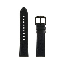Garett řemínek 22 mm, černý kožený