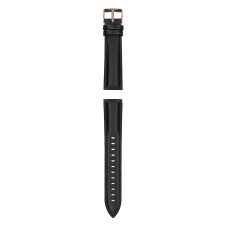 Garett univerzální řemínek 20 mm, černá kůže se zlatým zapínáním