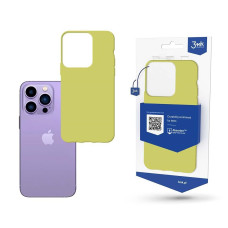 3mk ochranný kryt Matt Case pro Apple iPhone 14 Pro Max, lime/žlutozelená