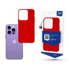 3mk ochranný kryt Matt Case pro Apple iPhone 14 Pro Max, strawberry/červená