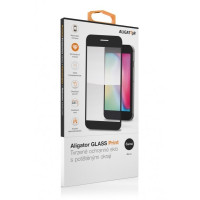 Aligator Ochranné tvrzené sklo GLASS PRINT, iPhone14 Pro Max, černá, celoplošné lepení