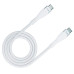 3mk datový kabel Hyper Silicone USB-C/USB-C (PD), 60W, 3A, 1m, bílá