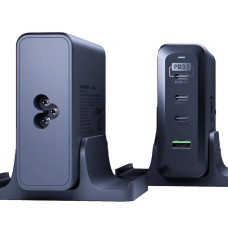 3mk nabíjecí stanice Hyper Charging Station, 240 W, GaN, 3x USB-C + 1x USB-A