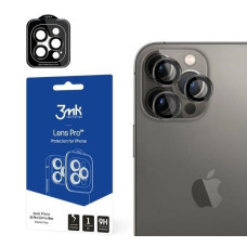 3mk tvrzené sklo Lens Pro ochrana kamery pro Apple iPhone 14 Pro / iPhone 14 Pro Max, grafitová