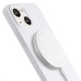 3mk ochranný kryt Hardy Silicone MagCase pro Apple iPhone 15, Silver-White