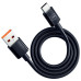 3mk datový kabel Hyper Cable USB-A/USB-C 1,2m 5A, černá