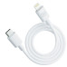 3mk datový kabel Hyper Cable USB-C/Lightning 20W 1.2m, bílá