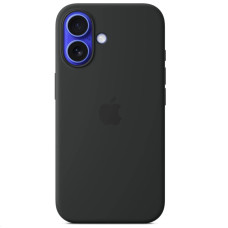 iPhone 16 Silicone Case with MS - Black