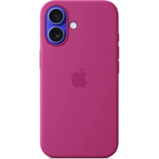 iPhone 16 Silicone Case with MS - Fuchsia