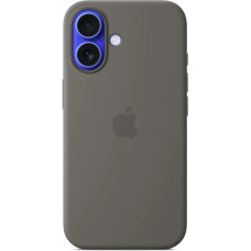 iPhone 16 Silicone Case with MS - Stone Gray