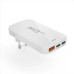 Hama rýchla USB nabíjačka GaN 2x USB-C + USB-A, PD/QC 65 W, plochá, skladacia