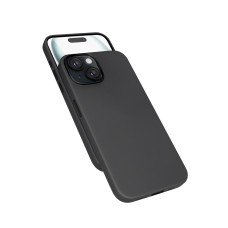 Epico Mag+ kožený kryt iPhone 15 Plus - černá