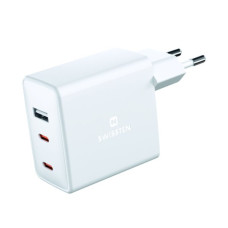 SWISSTEN SÍŤOVÝ ADAPTÉR GaN 2x USB-C + 1xUSB 70W