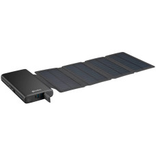 Sandberg Solar 4-Panel Powerbank 25000 mAh, solární nabíječka, černá