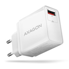 AXAGON ACU-QC19W, QC nabíječka do sítě 19W, 1x USB-A port, QC3.0/AFC/FCP/SMART, bílá