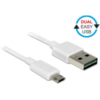 Delock kabel EASY-USB 2.0 Type-A samec > EASY-USB 2.0 Type Micro-B samec bílý 2 m