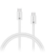 CONNECT IT Wirez kabel USB-C -> USB-C, 60 W, 1 m, BÍLÁ