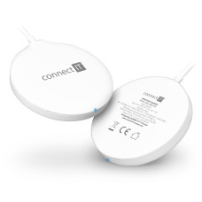 CONNECT IT MagSafe Wireless Fast Charge bezdrátová nabíječka, 15 W, BÍLÁ