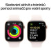 Apple Watch Series 10 GPS 42mm Růžově zlatý hliník se světle ruměným sportovním řemínkem - S/M