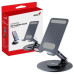 Genius G-Stand M100, Stojan, pro mobilní telefony a tablety, otáčení 360°, náklon 180°, přenosný, hliník, silikon, černý