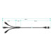 CONNECT IT Wirez 6in1 2x USB-C, 1x Lightning, 1,25 m, ČERNÝ