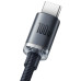Baseus CAJY000401 Crystal Shine Series Datový Kabel USB - USB-C 100W 1,2m Black