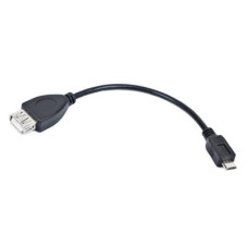 Kabel GEMBIRD USB AF/micro BM, OTG, 15cm, pro tablety a smartphone