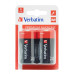 VERBATIM Alkalické baterie D,  2 PACK / LR20