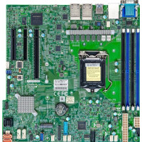 SUPERMICRO MB LGA1200 (Xeon E3-2300), C252, 4xDDR4, 6xSATA3, M.2, 4xPCIe4.0 (x8, 2 x4, x2), VGA, 2x LAN, IPMI