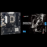 BIOSTAR MB B660 LGA1700 4xDDR4, HDMI DVI VGA 4xSATA, 2xM.2 PCIe 4.0, Support WiFi Micro ATX