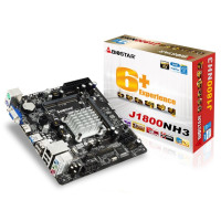 BIOSTAR, Intel J1800, MiniITX, GbE