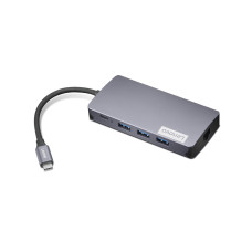 Lenovo CONS - Lenovo 150 - USB-C Travel Dock (100W max), 1x USB-C, 3x USB-A, 1x HDMI, 1x VGA, 1x RJ45, 1x TF/SD čtečka