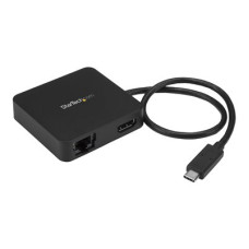 StarTech.com USB C Multiport Adapter, Portable USB-C Mini Dock 4K HDMI Video, Gigabit Ethernet, USB 3.0 Hub (1x USB-A 1x USB-C), USB Type-C Multiport Adapter, Thunderbolt 3 Compatible