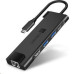 CONNECT IT Multi5in1 USB-C hub, 5v1 (USB-C,2xUSB-A,HDMI,RJ45),externí, ANTRACITOVÝ