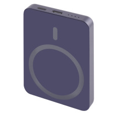 EMOS POWERBANKA WI 522, bezdrátové nabíjení 20W, 5.000mAh, MODRÁ, 1xUSB-C