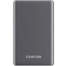 CANYON Power Bank PB-510, 10000 mAh Sim Magsage wireless, 20W, Dark grey