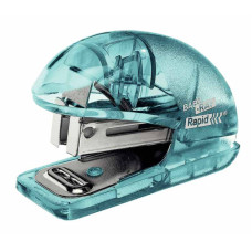 Rapid mini sešívačka Colour´Ice F4, 10 listů, blistr, ledově modrá